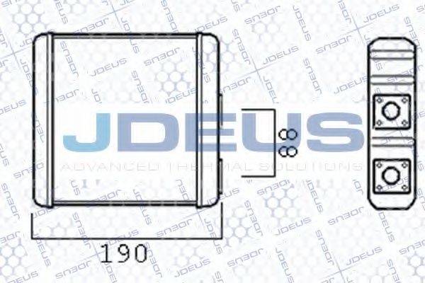 JDEUS 219M09 Теплообмінник, опалення салону