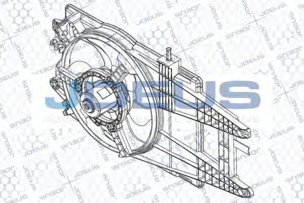 JDEUS EV823700 Вентилятор, охолодження двигуна