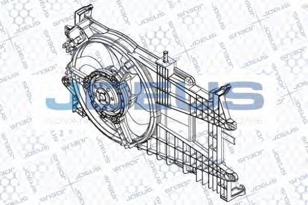 JDEUS EV848700 Вентилятор, охолодження двигуна