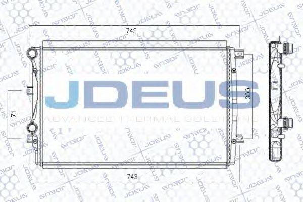 JDEUS RA0010301 Радіатор, охолодження двигуна