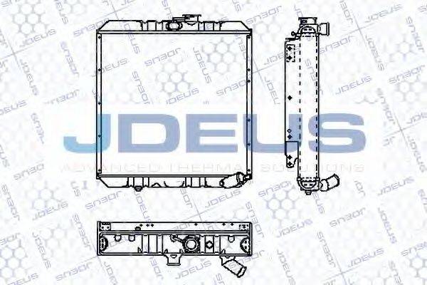 JDEUS RA0020091 Радіатор, охолодження двигуна