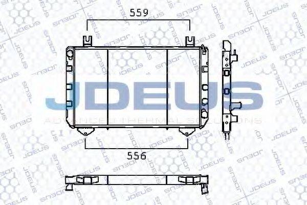 JDEUS RA0120201 Радіатор, охолодження двигуна