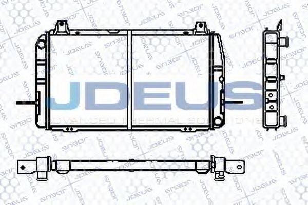 JDEUS RA0120382 Радіатор, охолодження двигуна