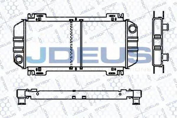 JDEUS RA0120421 Радіатор, охолодження двигуна