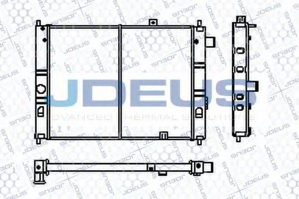 JDEUS RA0200140 Радіатор, охолодження двигуна