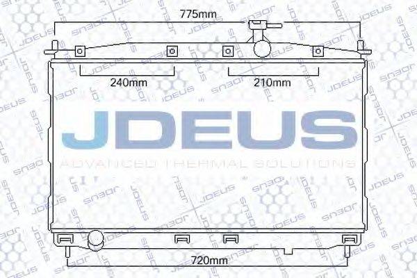 JDEUS 054M27 Радіатор, охолодження двигуна