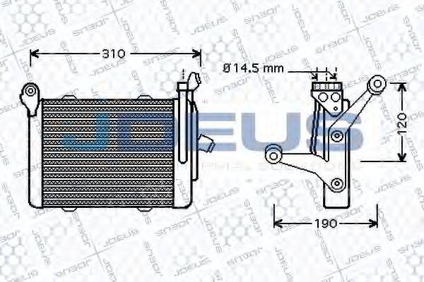 JDEUS 405M17 масляний радіатор, моторне масло