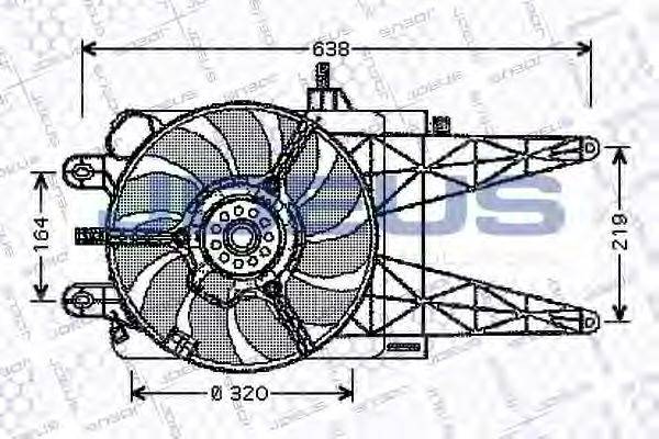 JDEUS EV11M600 Вентилятор, охолодження двигуна