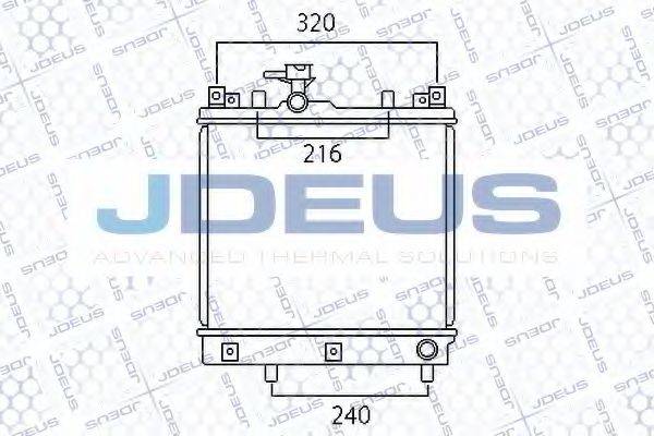 JDEUS 042M19 Радіатор, охолодження двигуна