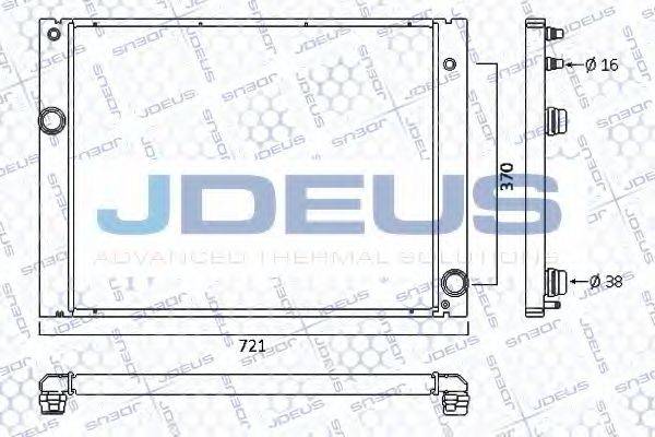 JDEUS 005M26 Радіатор, охолодження двигуна