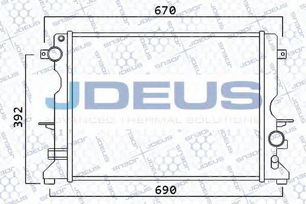 JDEUS 002M25 Радіатор, охолодження двигуна