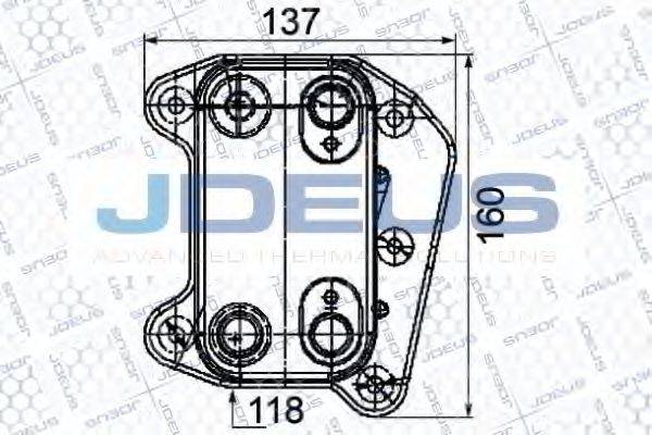 JDEUS 417M39 масляний радіатор, моторне масло