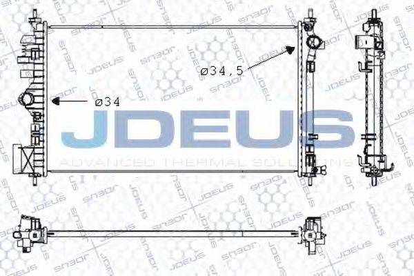 JDEUS 020M67 Радіатор, охолодження двигуна