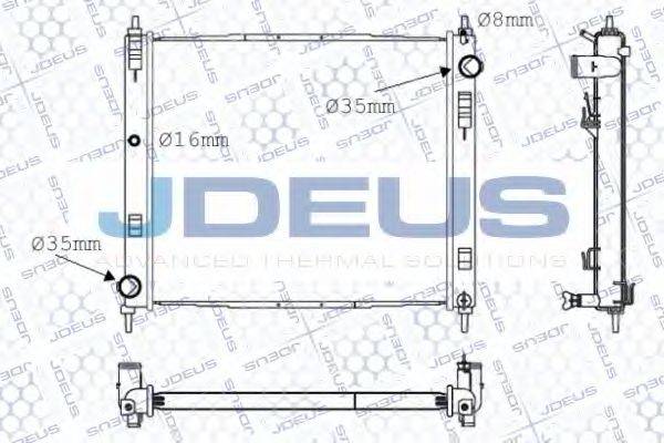 JDEUS 019M69 Радіатор, охолодження двигуна