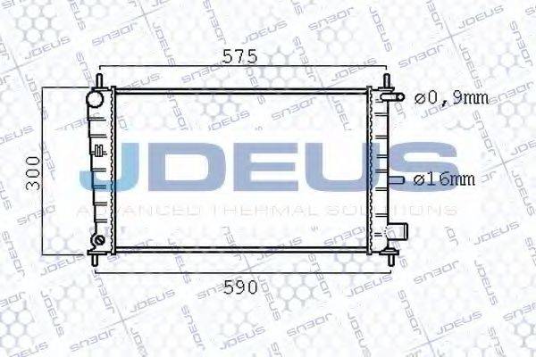 JDEUS 012M94 Радіатор, охолодження двигуна