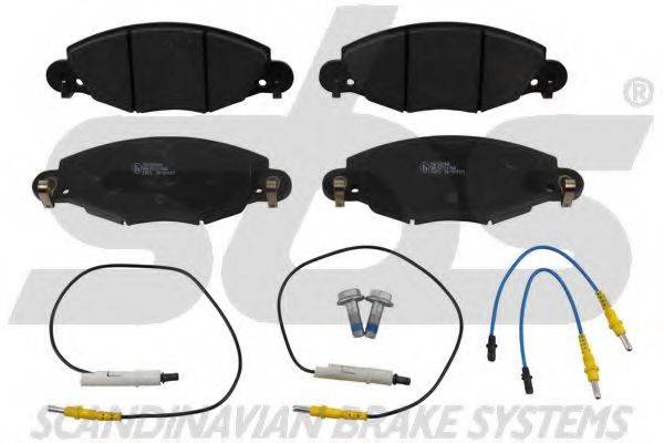 SBS 1501221945 Комплект гальмівних колодок, дискове гальмо