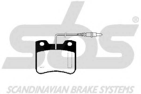 SBS 1501223721 Комплект гальмівних колодок, дискове гальмо