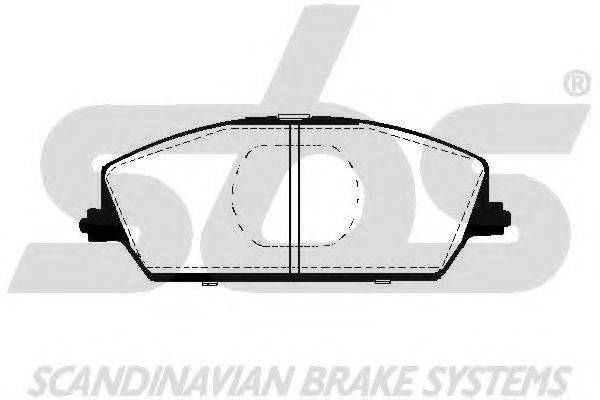 SBS 1501225206 Комплект гальмівних колодок, дискове гальмо