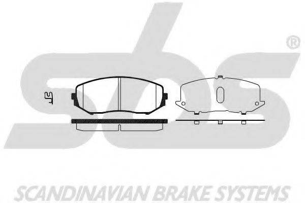 SBS 1501225220 Комплект гальмівних колодок, дискове гальмо