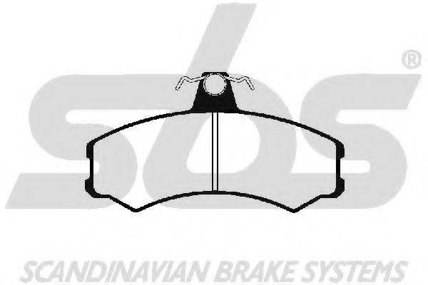 SBS 1501229964 Комплект гальмівних колодок, дискове гальмо