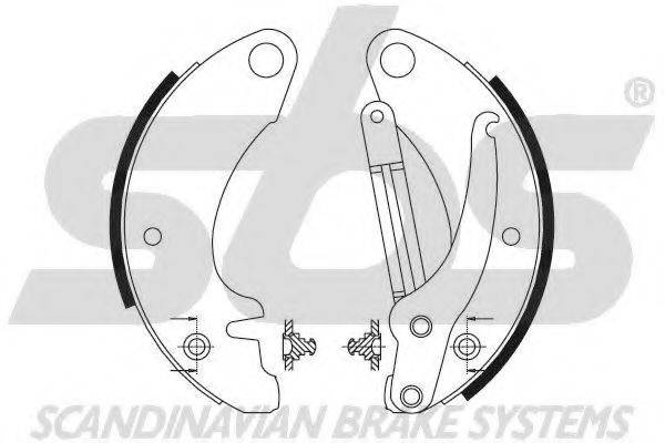 SBS 18492719259 Комплект гальмівних колодок