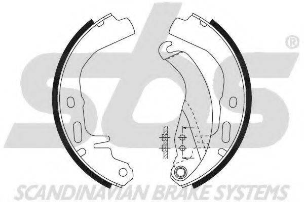 SBS 18492736327 Комплект гальмівних колодок