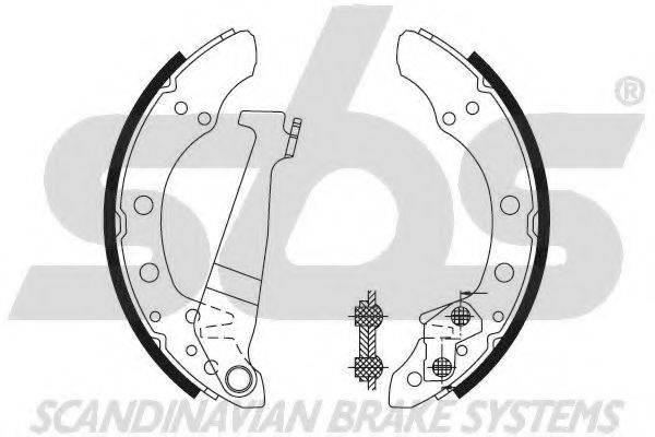 SBS 18492747345 Комплект гальмівних колодок