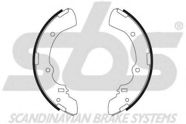 SBS 18492730505 Комплект гальмівних колодок