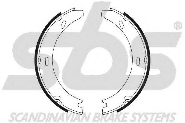 SBS 18492733552 Комплект гальмівних колодок, стоянкова гальмівна система