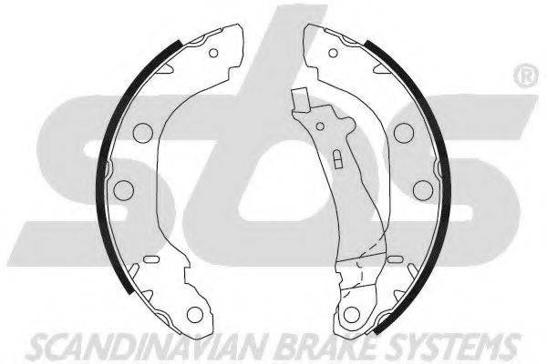 SBS 18492722614 Комплект гальмівних колодок