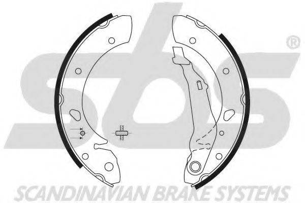 SBS 18492745624 Комплект гальмівних колодок