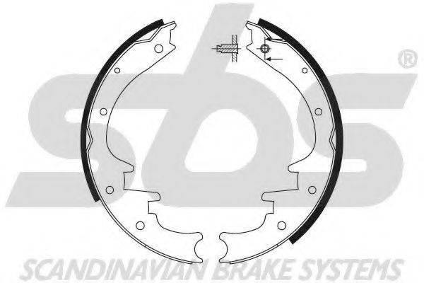 SBS 18492793639 Комплект гальмівних колодок