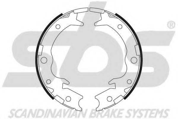 SBS 18492726650 Комплект гальмівних колодок, стоянкова гальмівна система
