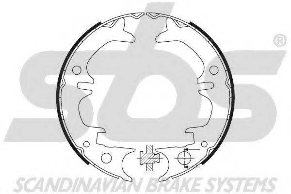 SBS 18492745651 Комплект гальмівних колодок, стоянкова гальмівна система