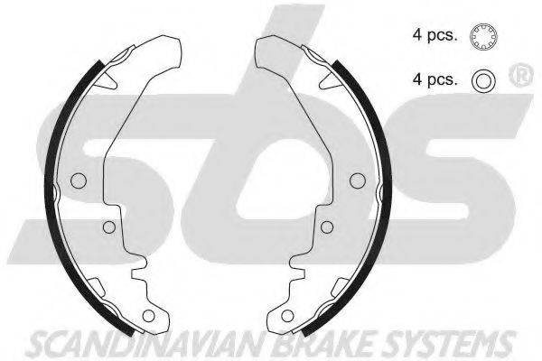 SBS 18492723658 Комплект гальмівних колодок
