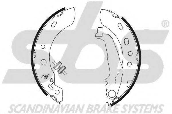 SBS 18492722687 Комплект гальмівних колодок