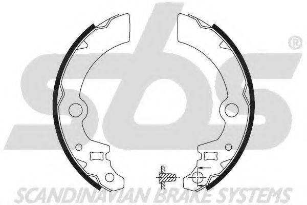 SBS 18492752692 Комплект гальмівних колодок