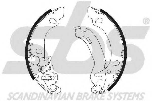 SBS 18502723696 Комплект гальмівних колодок