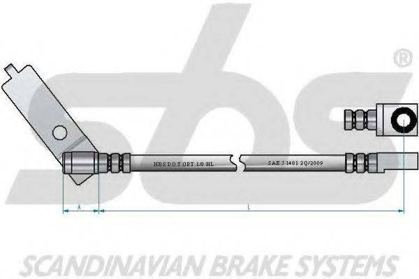 SBS 13308525138 Гальмівний шланг