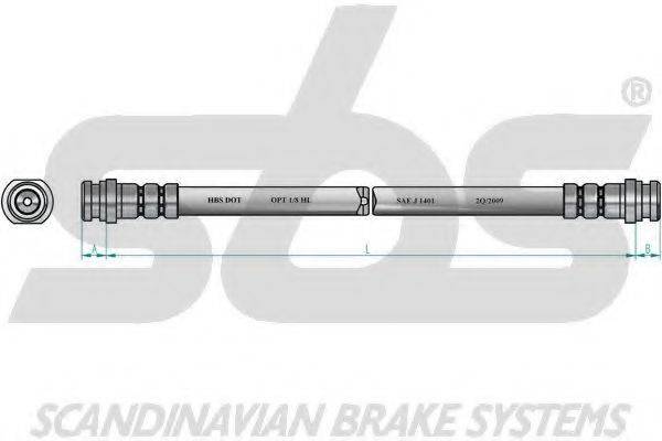 SBS 1330855231 Гальмівний шланг