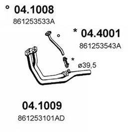 ASSO 041009 Труба вихлопного газу