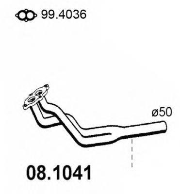 ASSO 081041 Труба вихлопного газу