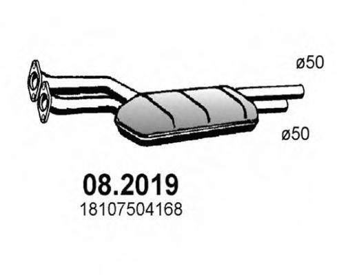 ASSO 082019 Передглушувач вихлопних газів