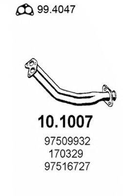 ASSO 101007 Труба вихлопного газу