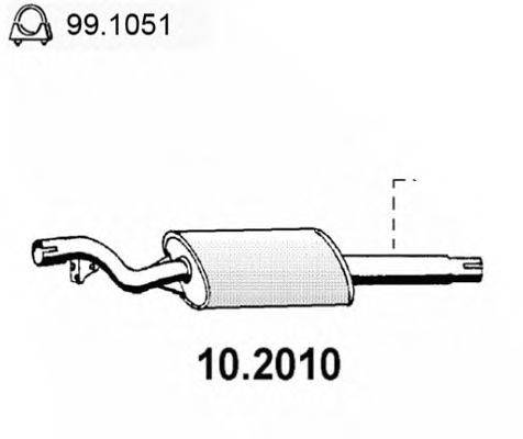 ASSO 102010 Передглушувач вихлопних газів