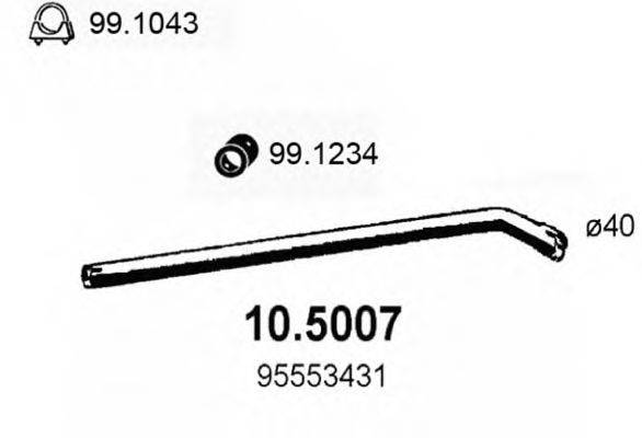 ASSO 105007 Труба вихлопного газу