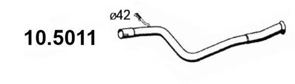 ASSO 105011 Труба вихлопного газу