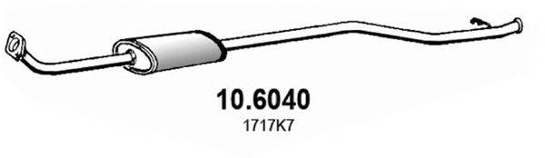 ASSO 106040 Середній глушник вихлопних газів