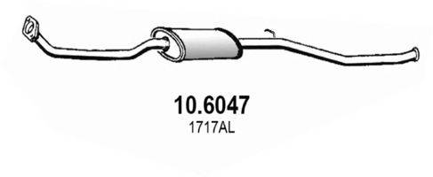 ASSO 106047 Середній глушник вихлопних газів