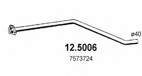 ASSO 125006 Труба вихлопного газу